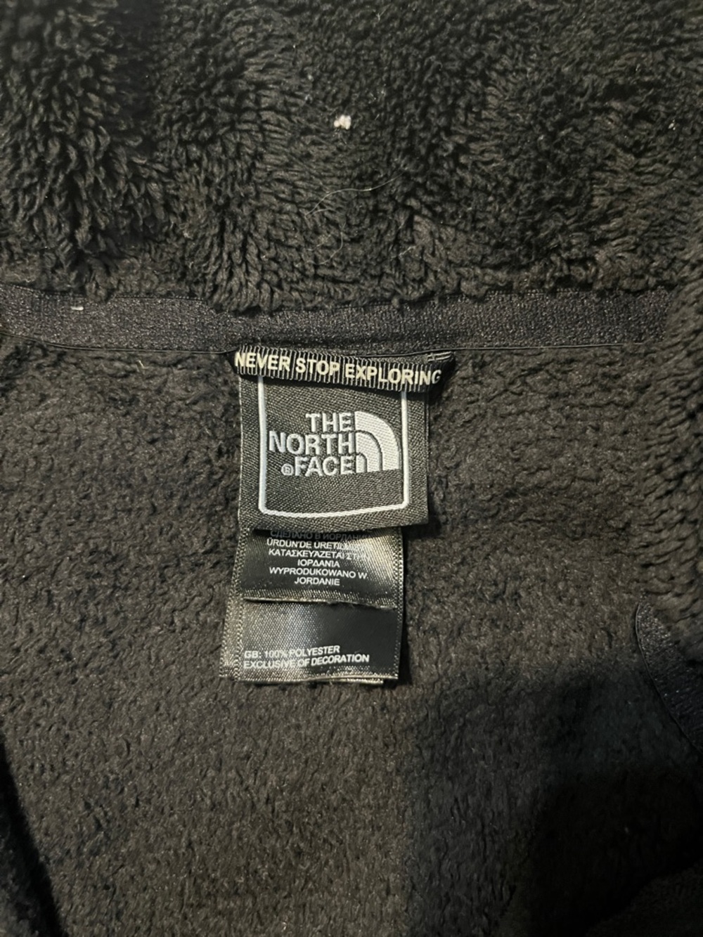 The North Face Black Lightweight Fleece Jacket - Full Zip - Picture 4 of 4